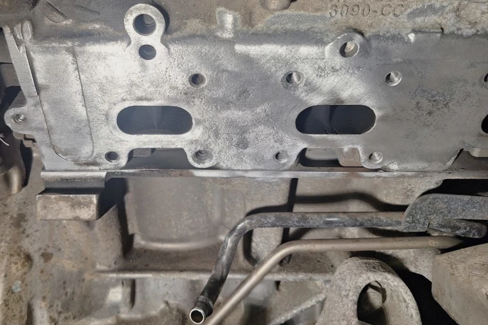 Step 2 of the process for Exhaust Manifold
